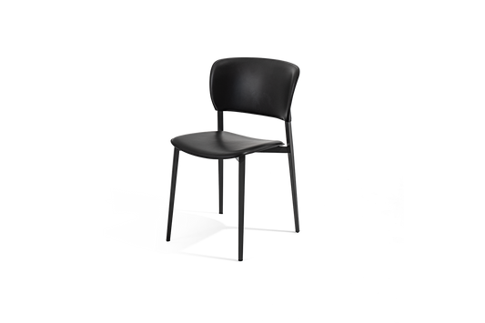 PLY - Upholstered open back tanned leather chair (リクエスト情報)