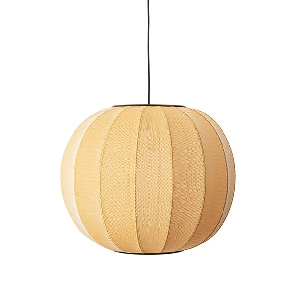 Knit-Wit Round Pendant Lamp Ø45 by Made By Hand #Yellow