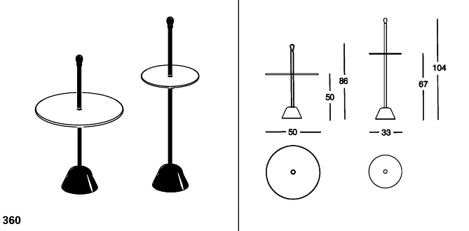 SERVOMUTO - ラミネート サイドテーブル