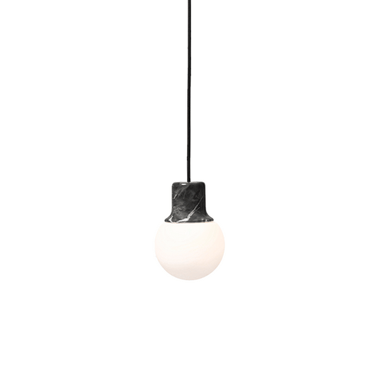 Mass Light NA5 Pendant Lamp by &tradition #Black marble