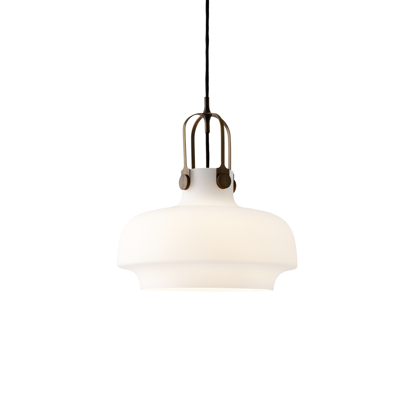 Copenhagen SC7 Pendant Lamp by &tradition #Opal Glass & Brass