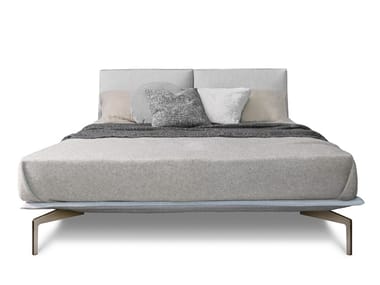 AVANT-APR?S - Fabric double bed with upholstered headboard by Saba Italia