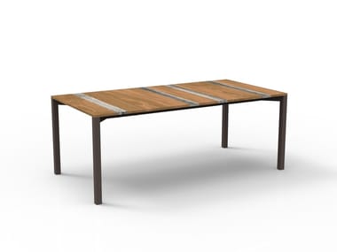 CASILDA - Rectangular wooden garden table by Talenti