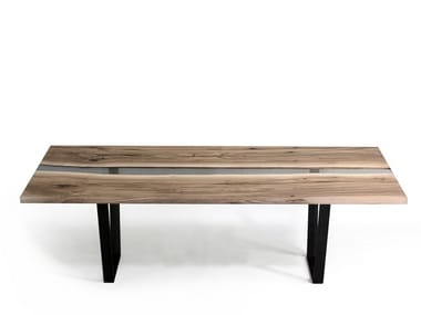 CREEK WALNUT - Rectangular dining table by alcarol