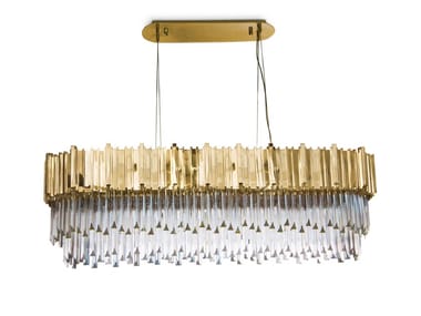 EMPIRE SNOOKER - Brass pendant lamp by Luxxu