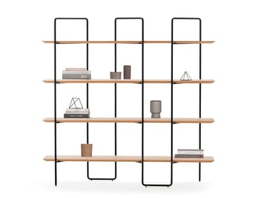 KNIF - Open double-sided metal shelving unit by Prostoria