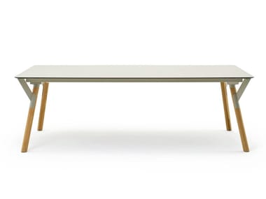 LINK - Rectangular HPL garden table by Varaschin