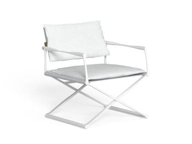 RIVIERA - Folding easy chair with armrests by Talenti