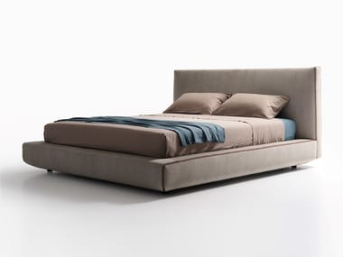 LULLABY - Fabric storage bed with upholstered headboard by Lema