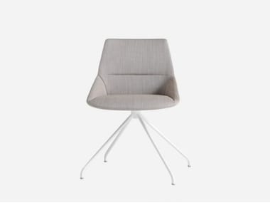 DUNAS XS - Swivel trestle-based fabric office chair by Inclass