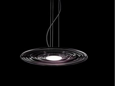 GRAVITY 4035/S - LED blown glass pendant lamp by Italamp