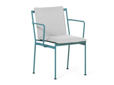 JUGO - Metal garden chair with armrests by Prostoria