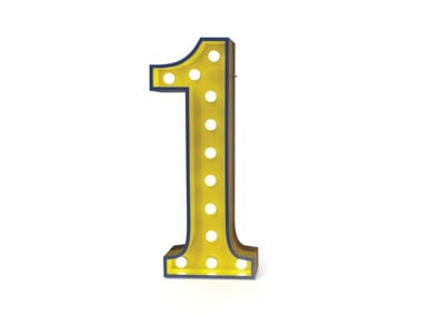 NUMBER 1 - Fluorescent Light letter by Delightfull