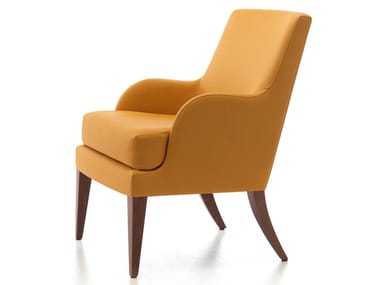 ONDA 104 - Fabric armchair with armrests by Very Wood