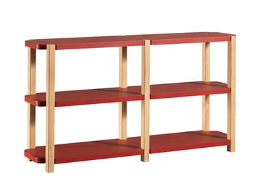 PALINFRASCA - Open wooden bookcase by Miniforms