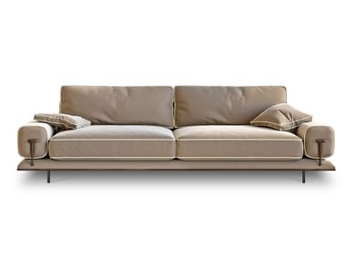 BLUES - Leather sofa by Turri