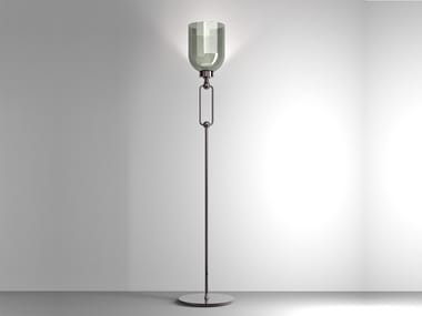 VALENTINA 4025/P - LED blown glass floor lamp with dimmer by Italamp