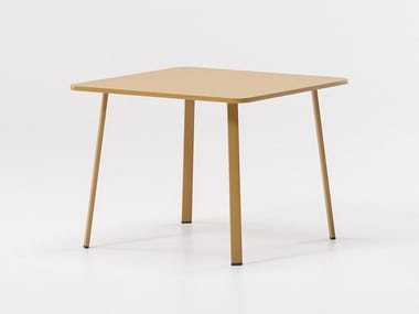 VILLAGE - Square aluminium garden table by Kettal