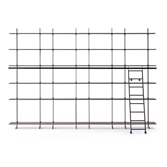 Elegie - Sectional Modular Aluminium Bookcase by Misuraemme