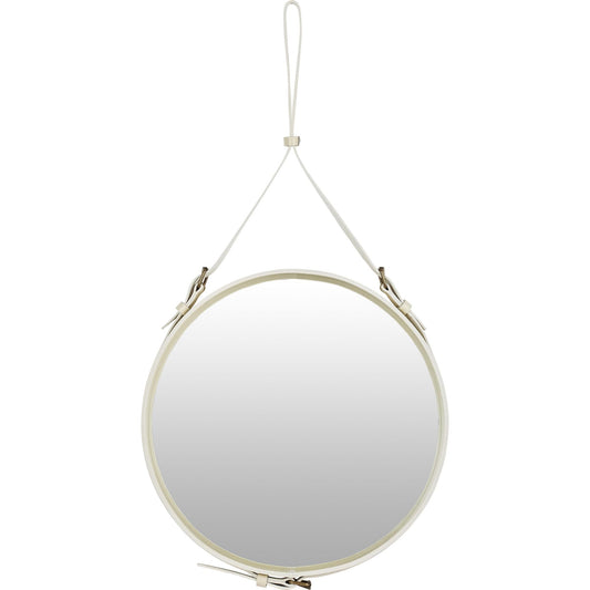 Adnet Mirror Ø58 by GUBI #Cream Leather