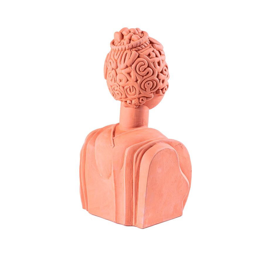 Terracotta Statue Magna Graecia Bust Poppea by Seletti