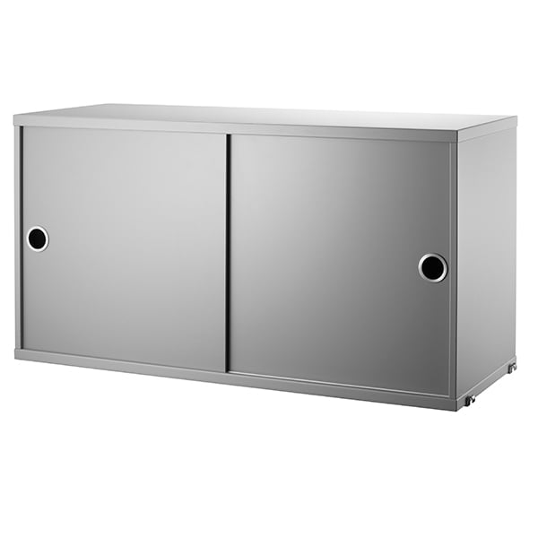 String cabinet by String Furniture #78 x 30 cm, grey #