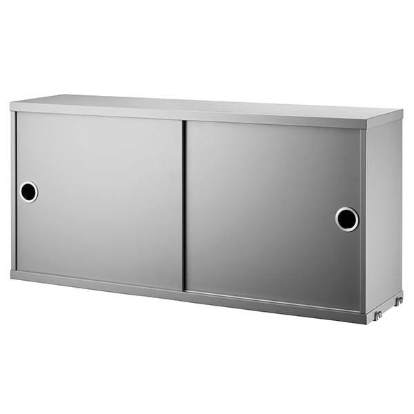 String cabinet by String Furniture #78 x 20 cm, grey #
