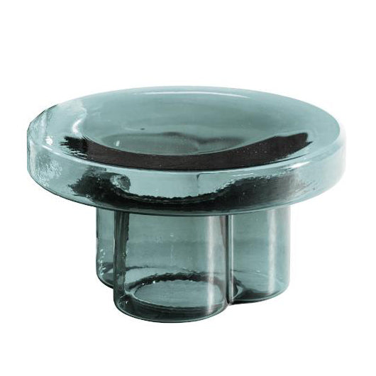 Soda - Round Blown Glass Coffee Table by Miniforms #Petrol Green
