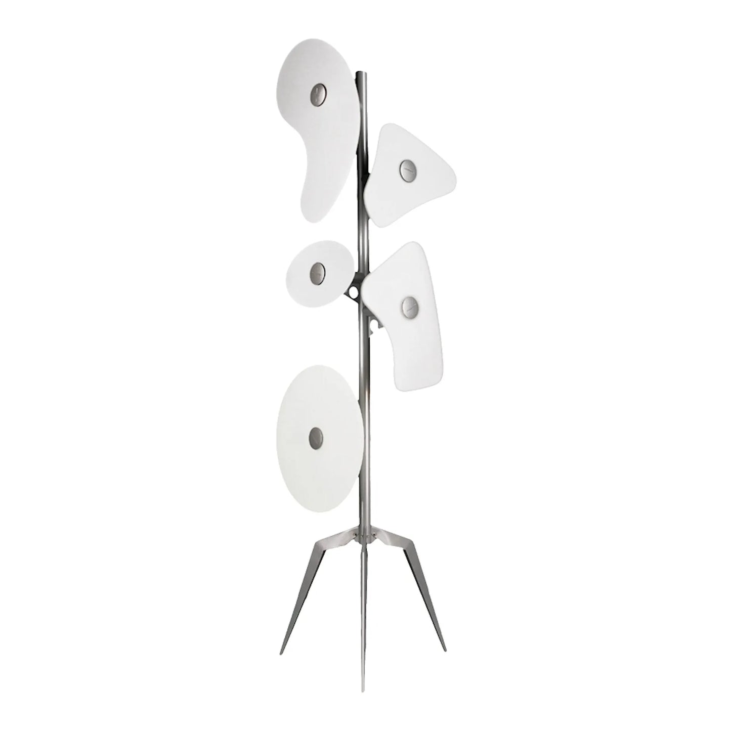 ORBITAL - スクリーンプリントガラス製三脚フロアランプ