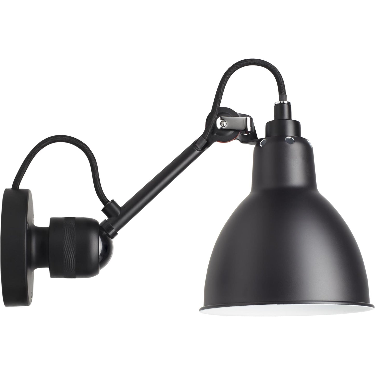 N304 Wall Lamp by Lampe Gras #Mat Black Hardwired