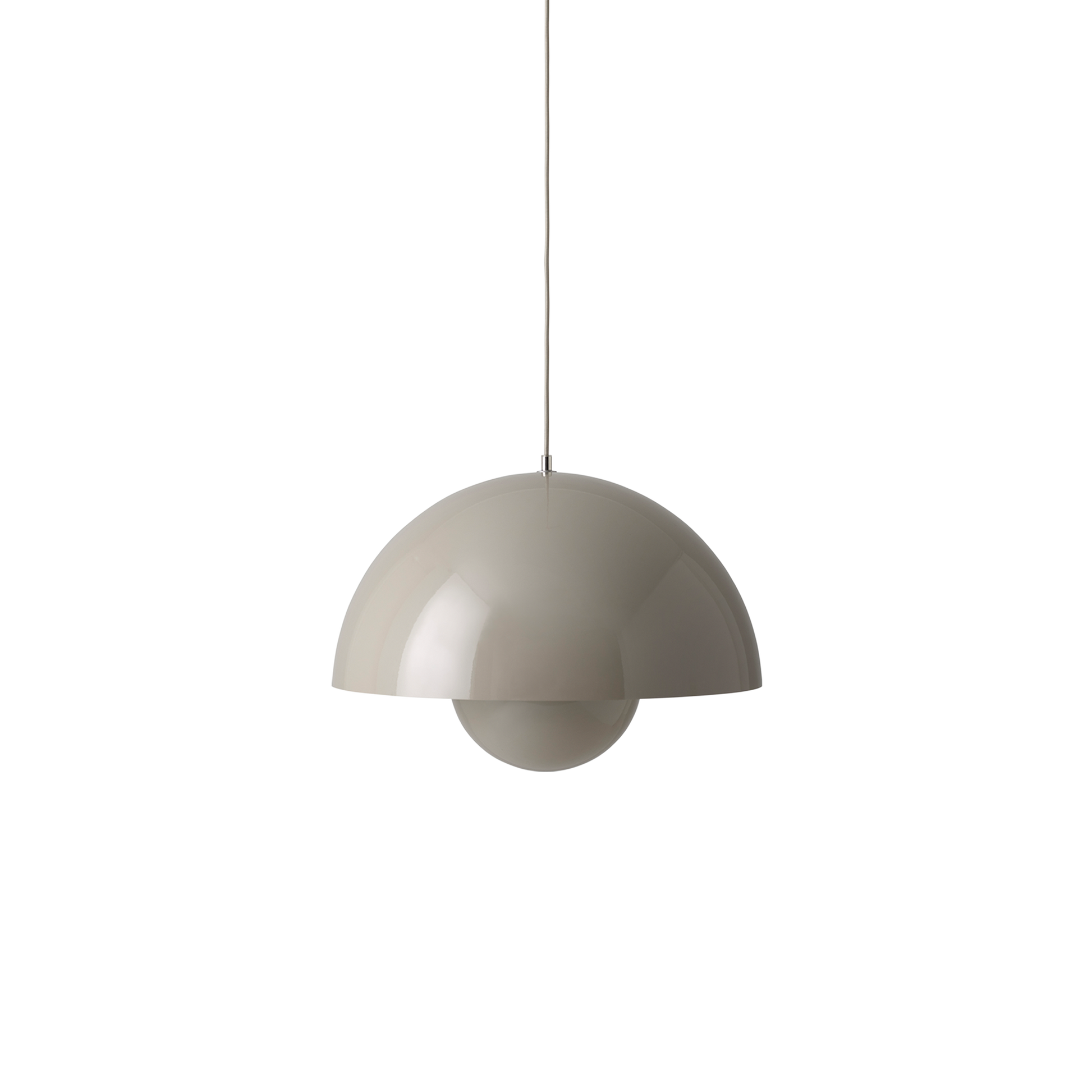 Flowerpot VP2 Pendant Lamp by &tradition #Grey/Beige