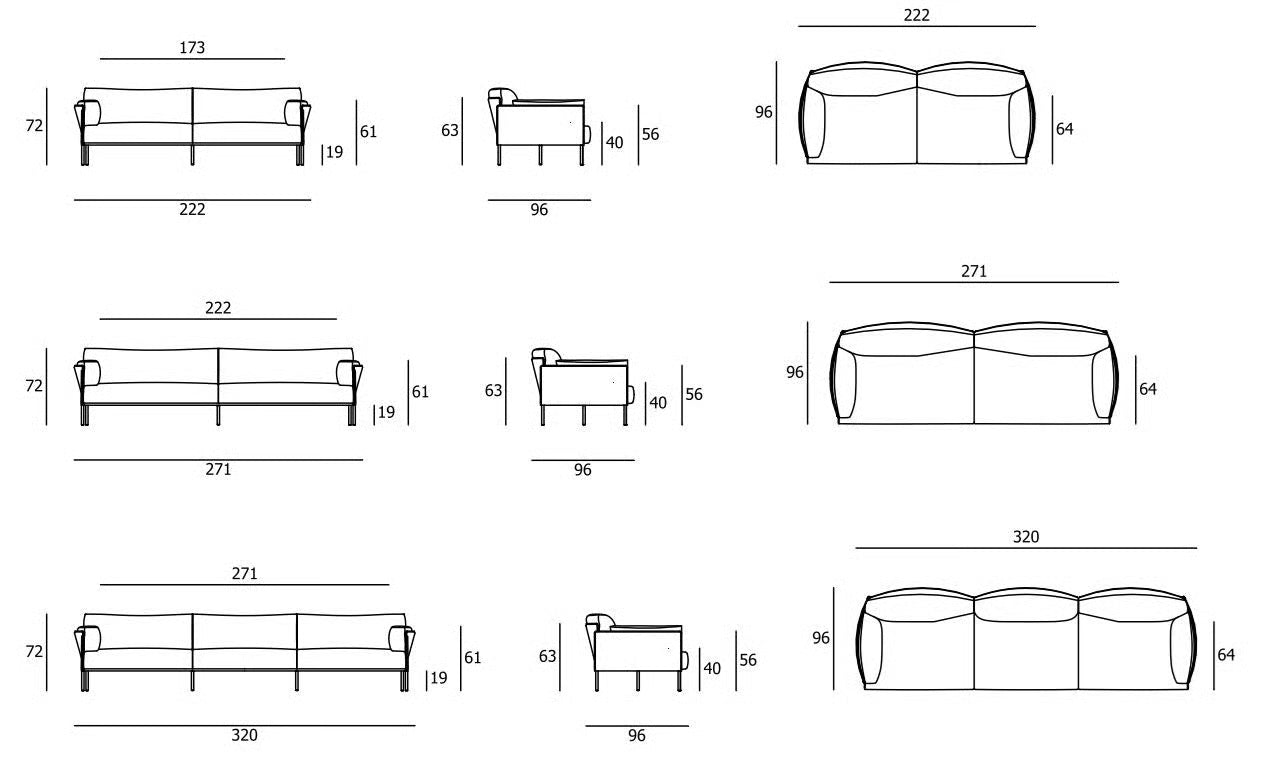 GREENE - 3人掛けソファ