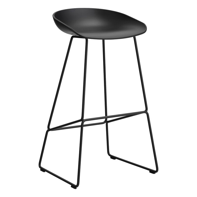 About A Stool AAS38 bar stool by HAY #75 cm, black 2.0 - black - black #