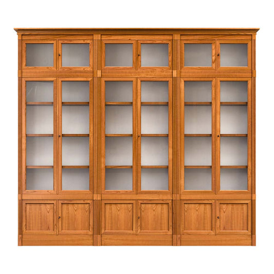 DIRETTORIO ART. FS3010186 - セクショナルモジュラーチェリーウッドブックケース