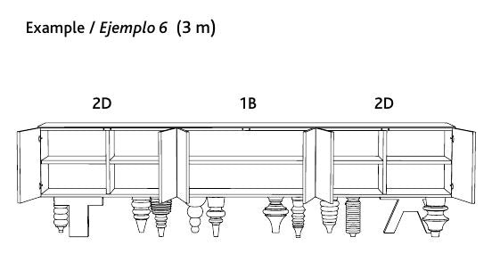 マルチレッグショータイムキャビネット