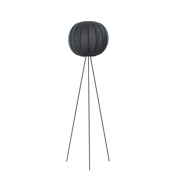 Knit-Wit Round Floor Lamp Tall Ø45 by Made By Hand #Black