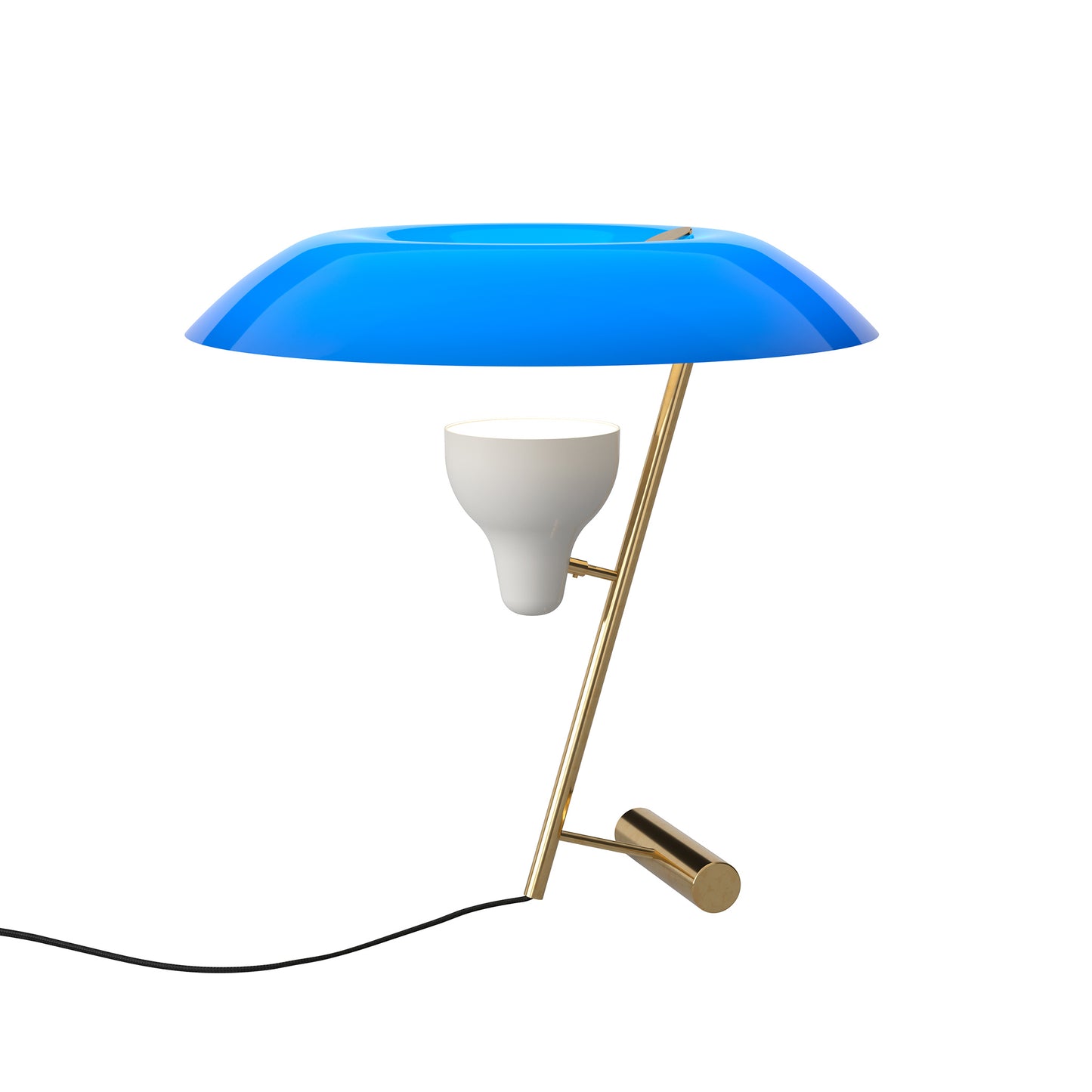 Table Lamp Model 548 by Astep #Polished Brass / Azure