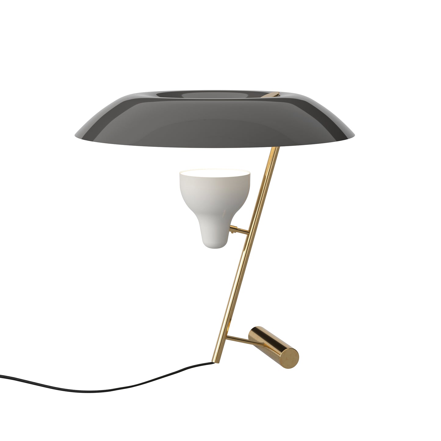 Table Lamp Model 548 by Astep #Polished Brass / Grey