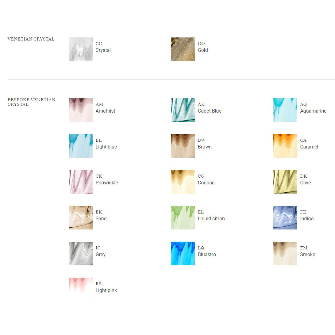 PIGALLE - ベネチアンクリスタルテーブルランプ（クリスタル - ベネチアンクリスタル）