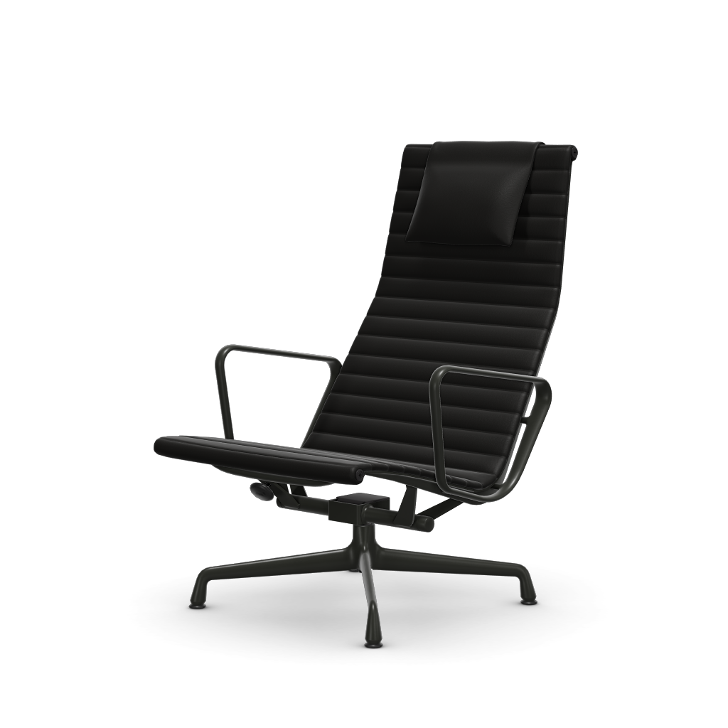 アルミニウムチェア EA 124 – ラウンジ（カバーマテリアル：ファブリックレザー プレミアムF）