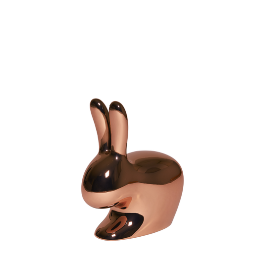 Rabbit Chair Baby Metal Finish by Qeeboo