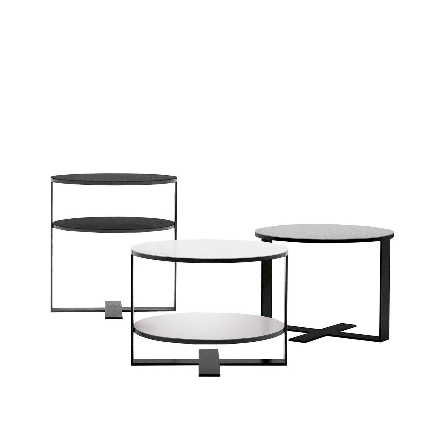 アイリーン サイドテーブル（天板素材：ガラス）