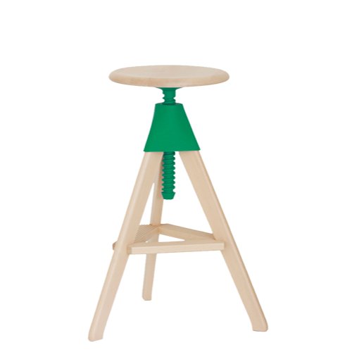 TOM AND JERRY ？ THE WILD BUNCH - Height-adjustable beech stool (Request Info)