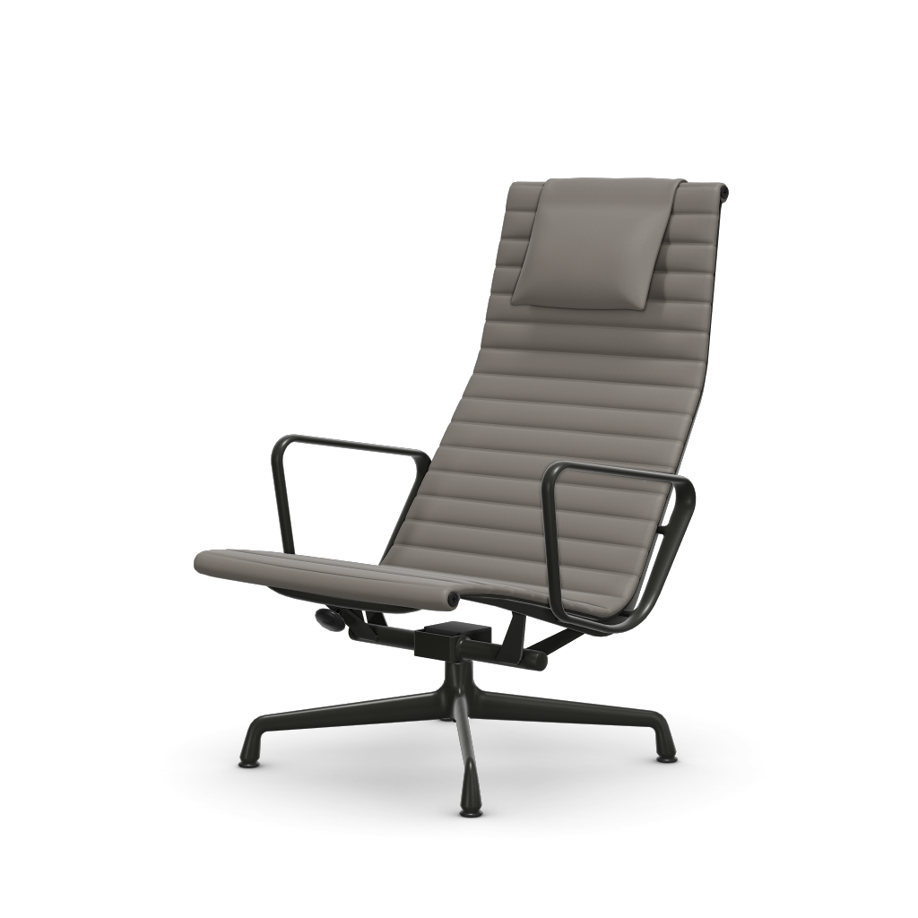 アルミニウムチェア EA 124 – ラウンジ（カバーマテリアル：ファブリックレザー プレミアムF）