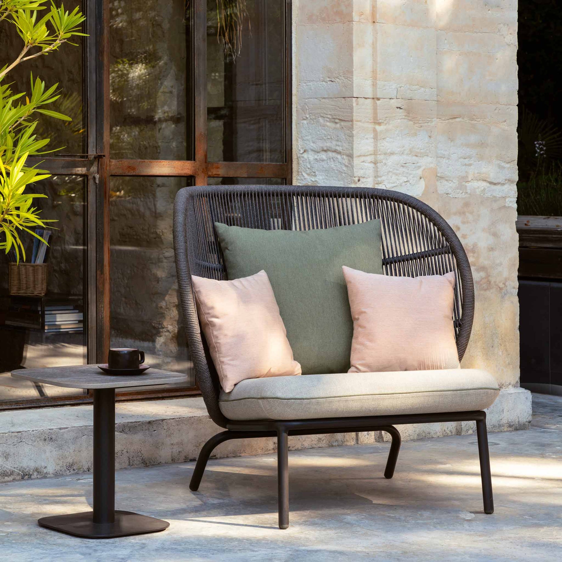 Rope Garden Armchair Kodo Cocoon by Vincent Sheppard #FOSSIL GREY