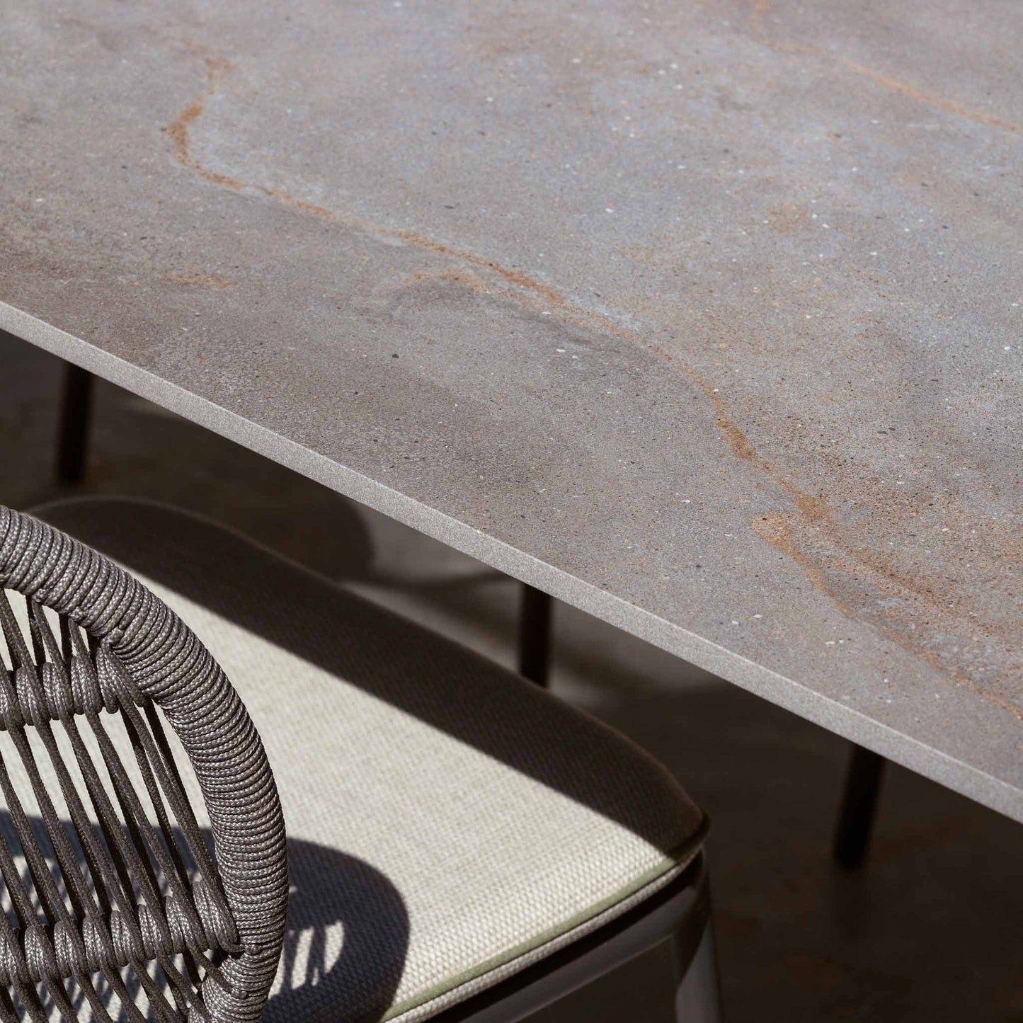 Ceramic Dining Table Kodo by Vincent Sheppard #FOSSIL GREY/CERAMIC FLINT