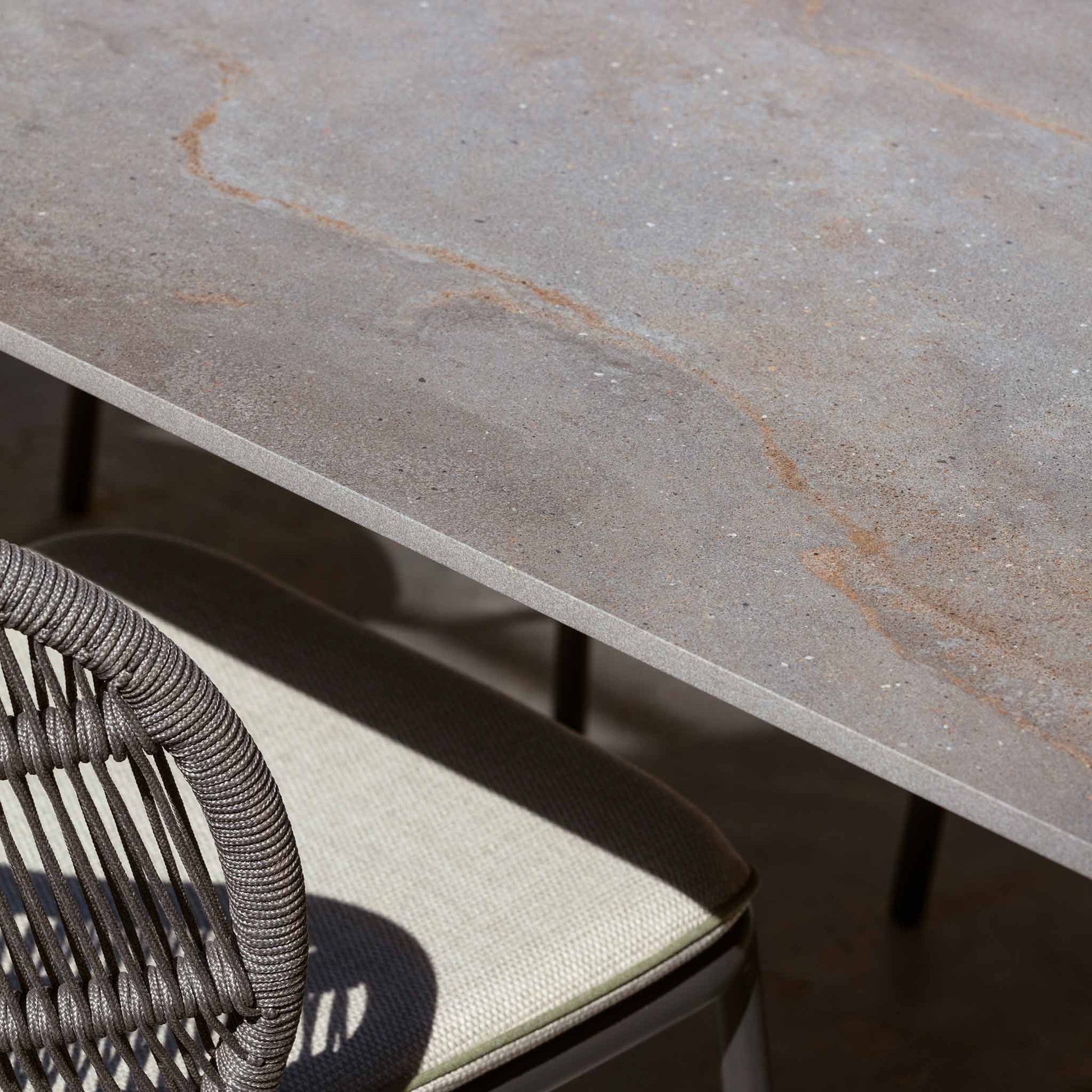 Ceramic Dining Table Kodo by Vincent Sheppard #FOSSIL GREY/CERAMIC FLINT