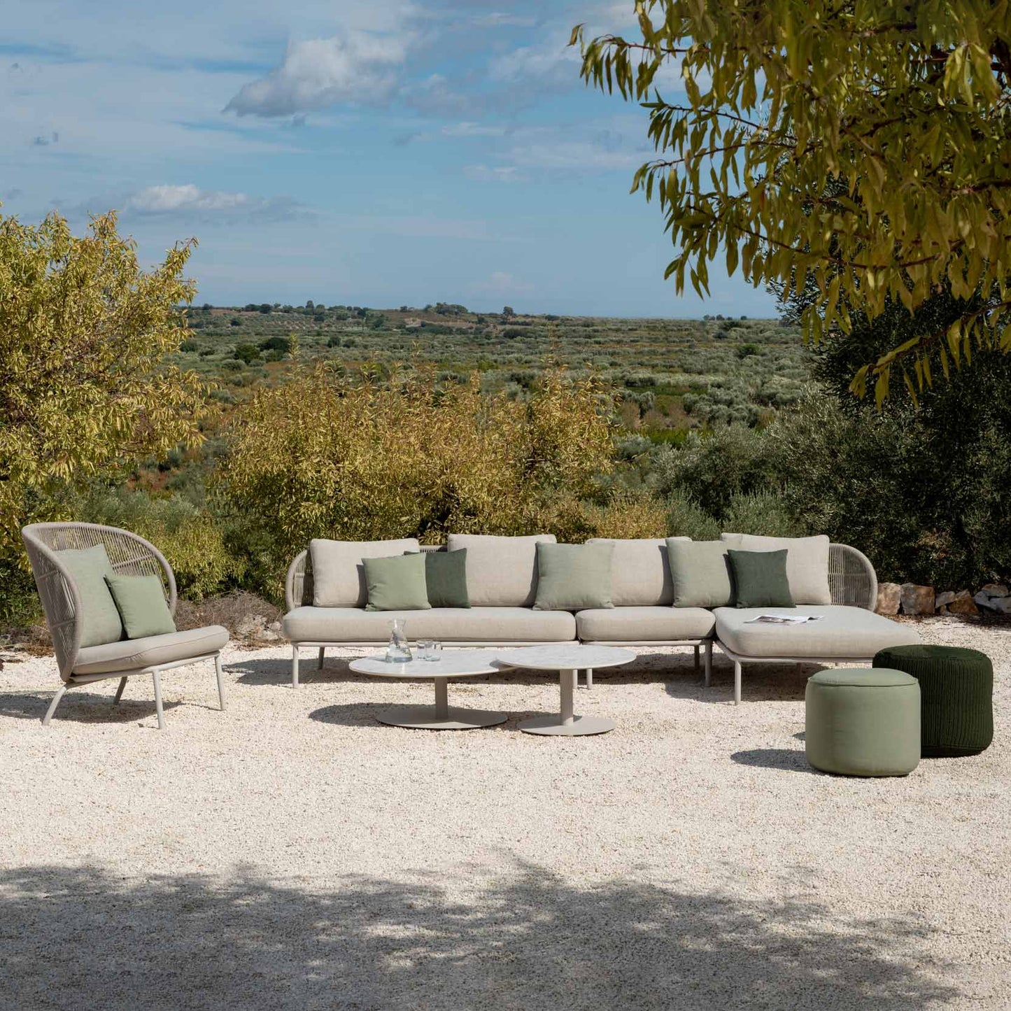 Rope Garden Armchair Kodo Cocoon by Vincent Sheppard #DUNE WHITE