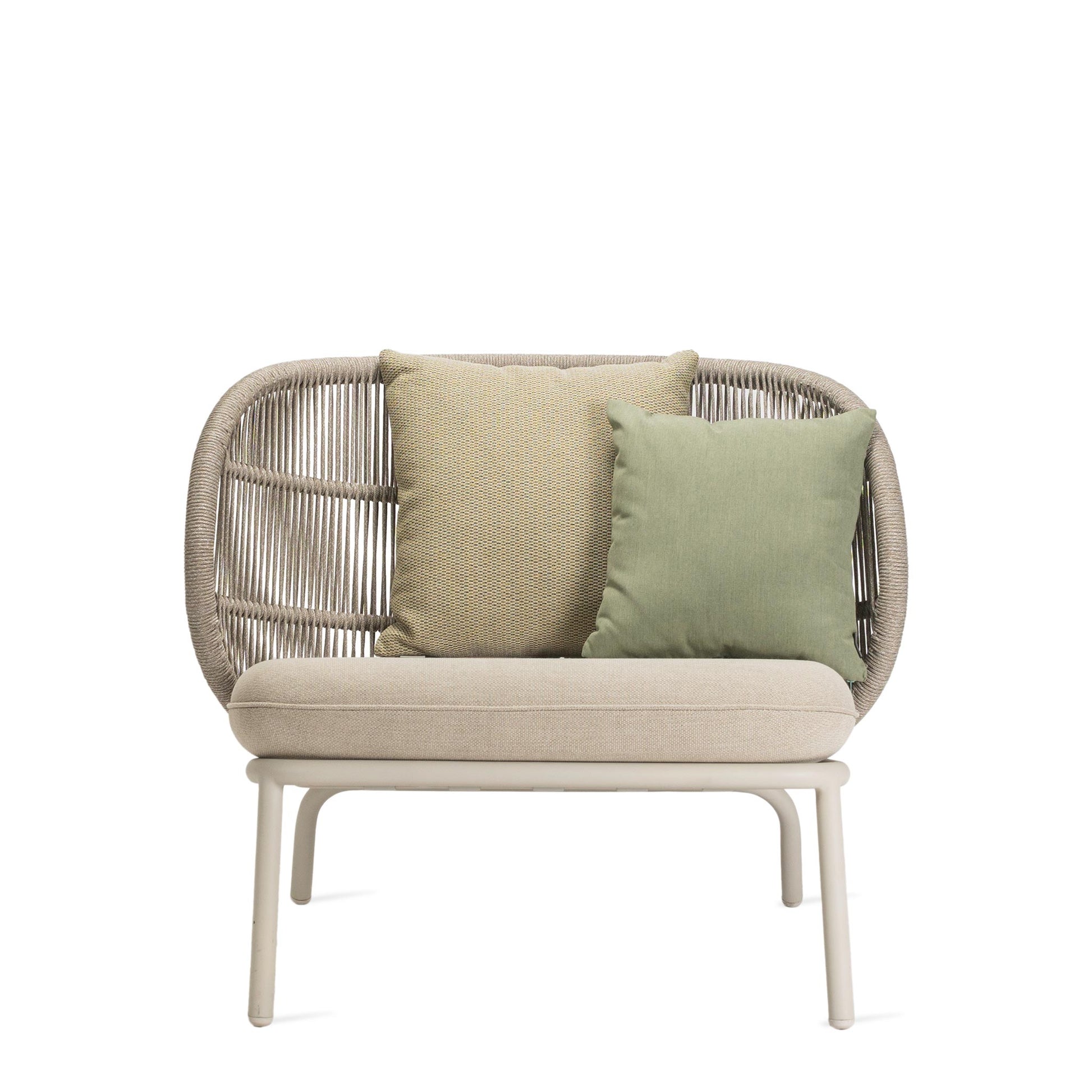 Rope Garden Lounge Armchair Kodo by Vincent Sheppard #DUNE WHITE