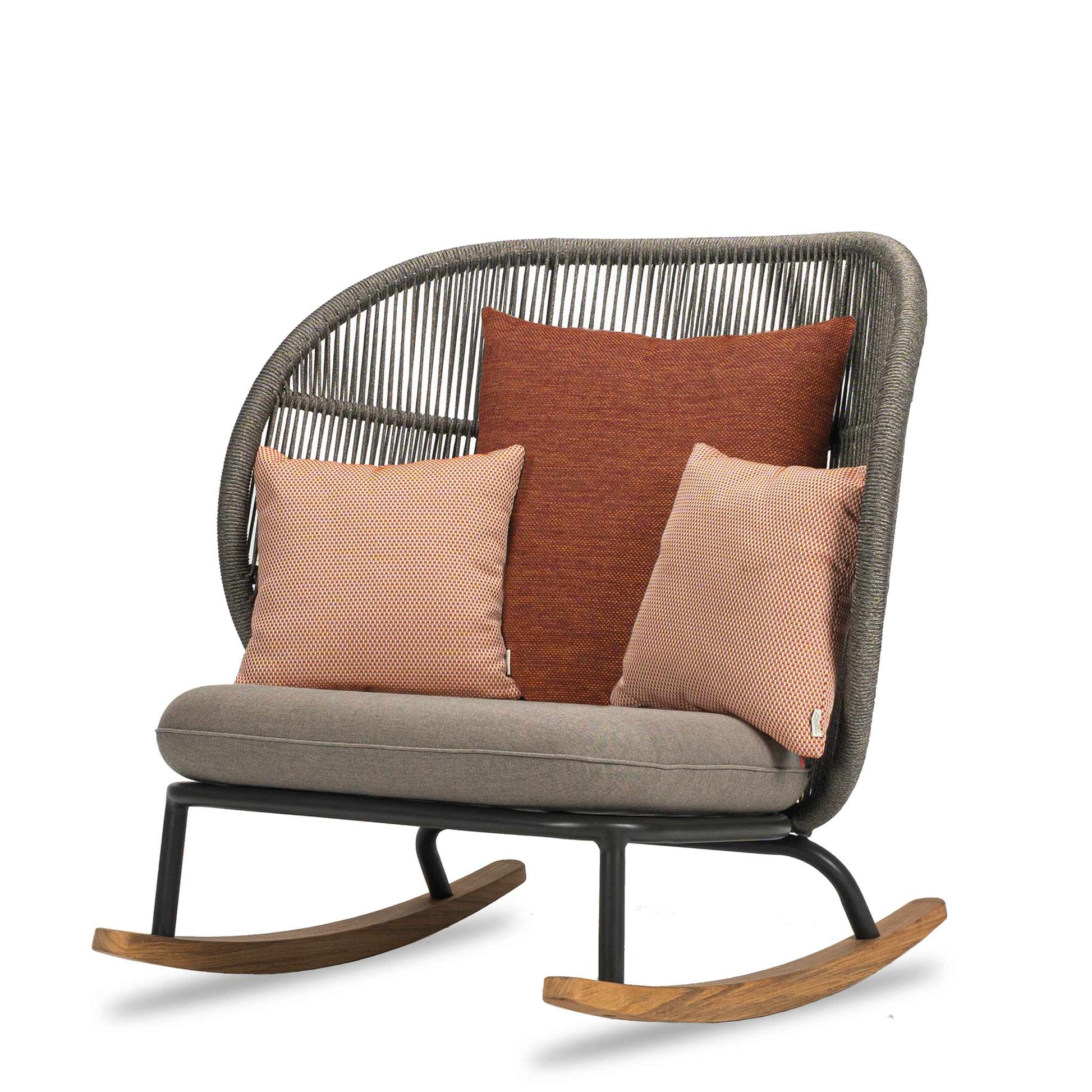 Rocking Rope Garden Armchair Kodo by Vincent Sheppard #FOSSIL GREY